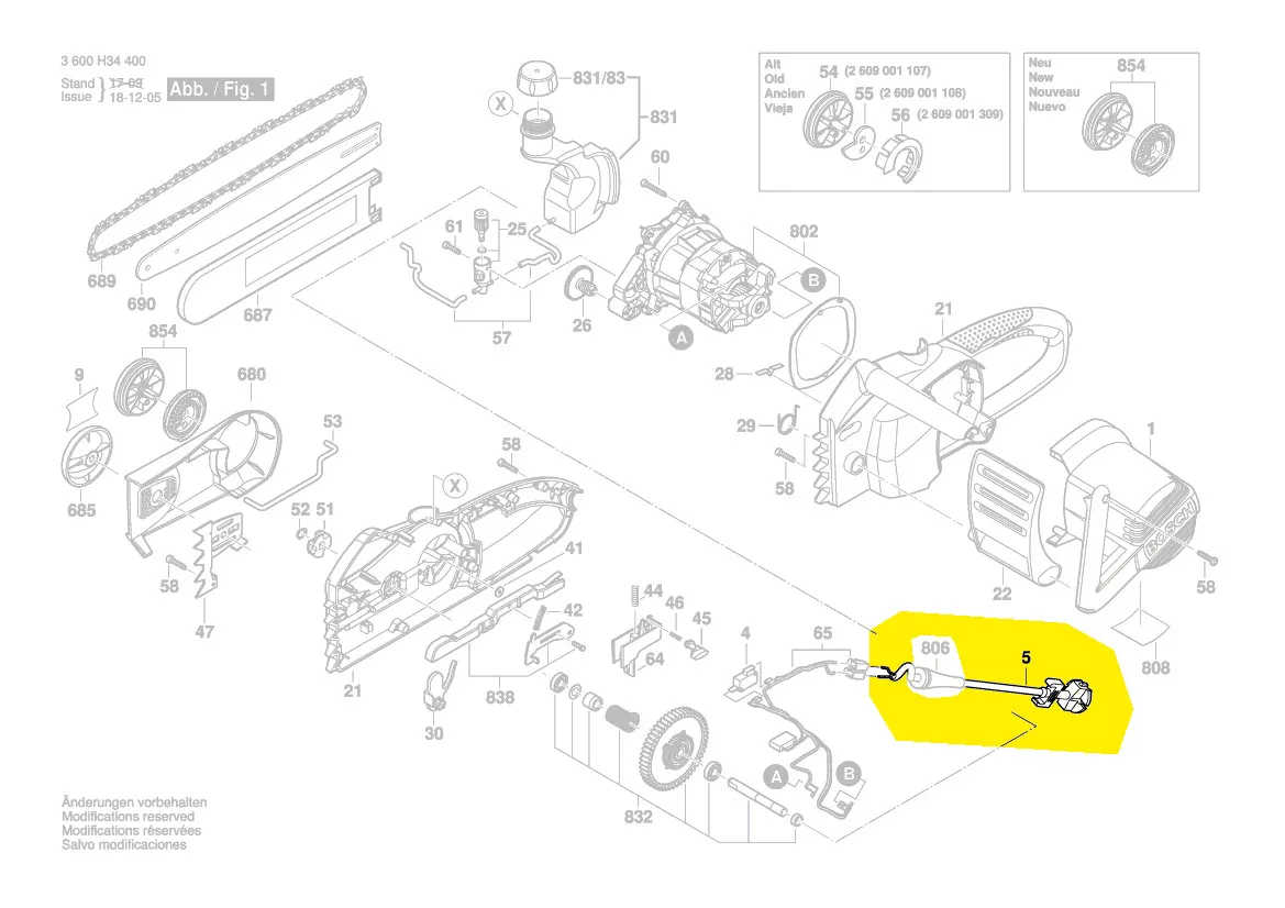 Cable d\'alimentation réf. 2 604 460 183 BOSCH